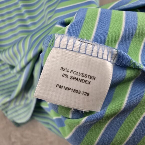 Masters Golf Peter Millar Summer Comfort Polo Shirt Mens Large Blue Green - Picture 5 of 6